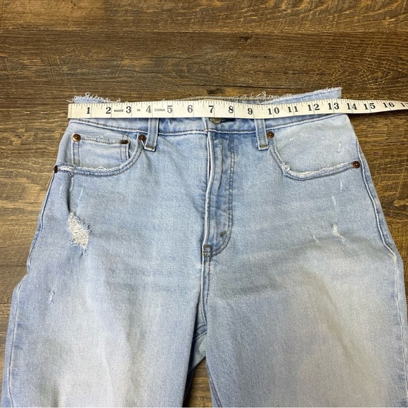Abercrombie & Fitch Curve Love The Skinny High Rise Distressed Jeans Size 27/4L - Picture 2 of 9